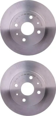 Image de 2 disques de frein avant HELLA pour DAIHATSU PERODUA COPEN