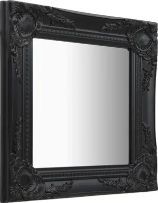 Produktbild von vidaXL Wandspiegel im Barock-Stil 40x40 cm Schwarz