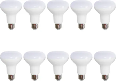 Image de 10 x ampoules LED réflecteur R80 12W = 75W E27 blanc chaud mat 2700K flood 120