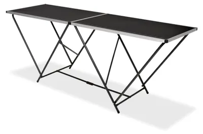 Produktbild von Klappbarer Tapeziertisch aus MDF und Aluminium 200×60×78 cm
