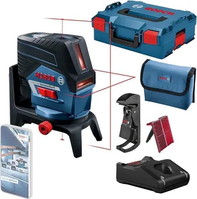 Immagine prodotto di Laser combinato per misurazioni interne - Raggio laser rosso - Portata 20 m - Valigetta di trasporto