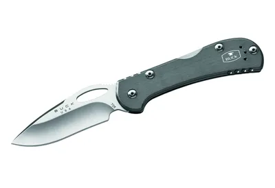 Productafbeelding van Buck Einhandmesser Mini SpitFire, zilver, staal 420HC, Back-Lock sluitsysteem, aluminium handgreep, roestvrijstalen clip