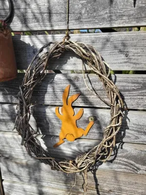 Produktbild von Edelrost Hase zum Einhängen