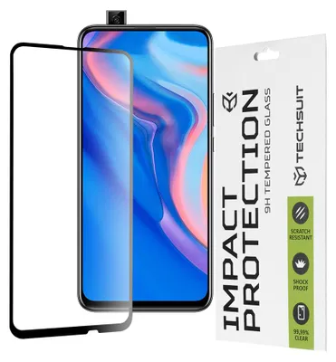Produktbild von Techsuit Full Cover Impact Protection Displayschutzfolie für Huawei P Smart Z - Schwarz