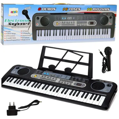 Produktbild von Elektrisches Keyboard Mikrofon Notenständer Aufnahme Wiedergabe