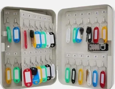 Obrázek produktu pro Organizér na klíče, 48 klíčů, šedá ocel