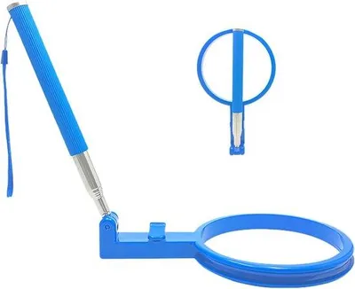 Produktbild von Hundekotfanggerät - Hundekot - Hundehygiene - Ausklappbarer Griff - Faltbar - Blau