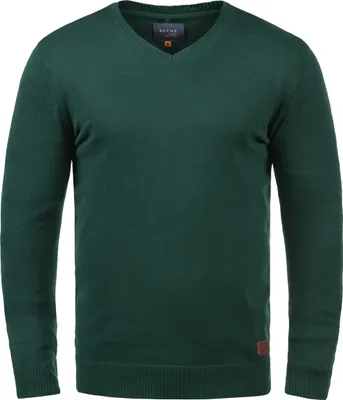 Produktbild von Blend BHLasse Herren Strickpullover Feinstrick Pullover mit V-Ausschnitt Baumwollmischung Regular fit