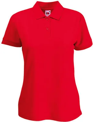 Produktbild von Fruit of the Loom - Lady-Fit 65/35 Polo - Red - L