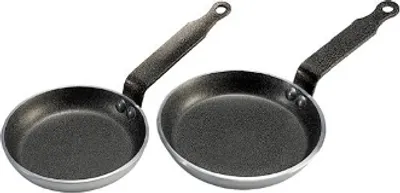 Produktbild von de Buyer 8140.14, Rund, Pfannkuchenpfanne, Edelstahl, Aluminium, 200 °C, Aluminium