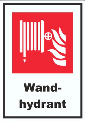 Produktbild von Wandhydrant Aufkleber A4 (210x297mm)