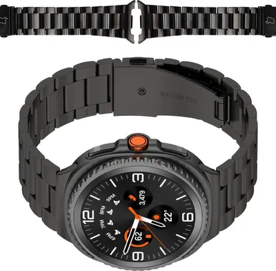 Produktbild von Bizon Armbanduhr Aura Samsung Galaxy Watch 8 40mm / 44mm / 8 Classic 46mm schwarz