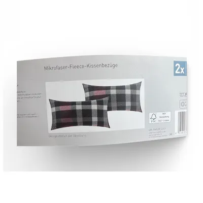 Produktbild von meradiso Mikrofaser-Fleece-Kissenbezüge, 2-er Set, 40 x 80 cm