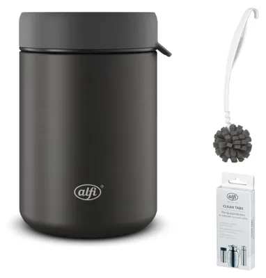 Zdjęcie produktu dla alfi ISO FOOD MUG Thermobecher – Vorteilsset mit Reinigungsbürste CLEAN FIX 30 cm + CLEAN TABS (20 Stück)