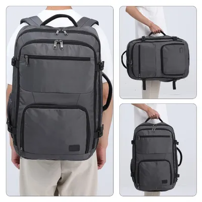 Produktbild von Handgepäck Rucksack Kabinenrucksack für Flüge mit Ryanair, EasyJet und Lufthansa – 55 x 40 x 23 cm, 40 l, Flex