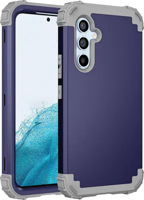 Produktbild von Handyhülle für Samsung Galaxy A54 Hybrid 3 in 1 PC TPU Stossfest Robust Hülle Blau