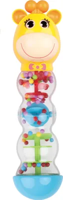 Obrázek produktu pro Chrastítko přesýpací žirafa 24,5 cm