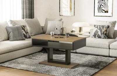 Immagine prodotto di Endo-Möbel tavolino da salotto Tilo 110x60x58 cm con ripiano (rovere naturale)