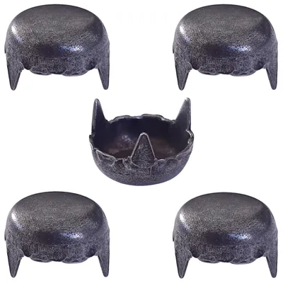 Produktbild von 5x Ziernägel Möbelnägel Abdeckkappe Bronze Stahl Vintage Alt Antik Möbel Polsternägel Schutzkappe Schraubenkappen