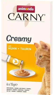 Zdjęcie produktu dla ANIMONDA Carny Creamy z kurczakiem tauryna 6x15g