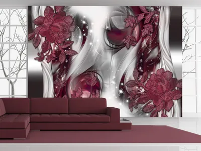 Produktbild von Vlies Fototapete 400x280 cm Tapeten Wandtapete XXL Blumen Abstrakt a-A-0238-a-d