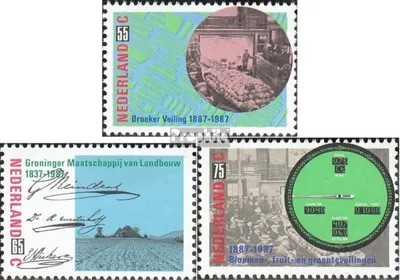 Produktbild von Briefmarken Niederlande 1987 Mi 1320-1322 (kompl.Ausg.) postfrisch Versteigerungssystem