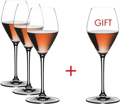 Immagine prodotto di Riedel Vorteilsset  4 Gläser EXTREME ROSÉ/CHAMPAGNE PAY 3 GET 4 4411/55 und 4 EKM Living Trinkhalme aus Edelstahl