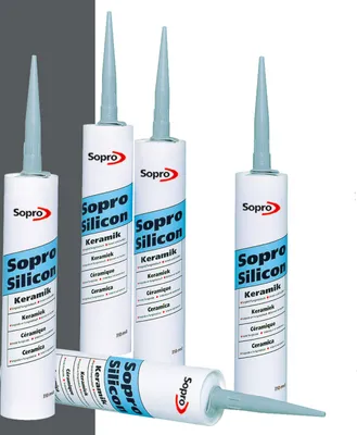 Produktbild von Sopro Silikon Keramik Fugen Fliesen 310ml Abdichtung Farbe anthrazit 1 Stück