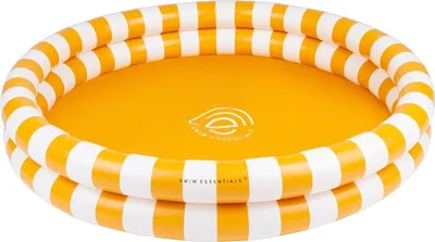 Obrázok produktu pre Swim Essentials Bazén 100 cm, žltý s pruhmi, 100 x 20 cm | Detský bazén