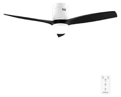 Produktbild von Cecotec EnergySilence Aero 5600 Classic, Haushalts-Lamellenlüfter, Weiß, Schwarz, Zimmerdecke, 30 m², 132 cm, Fernbedienung