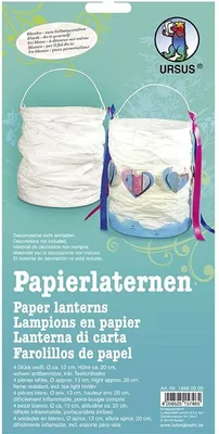 Immagine prodotto di Lanterne di carta 4 pezzi, altezza circa 17 - 19 cm, P: 13 cm