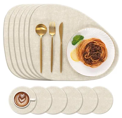 Produktbild von Set mit 6 selbst herzustellenden Untersetzern und Tischsets