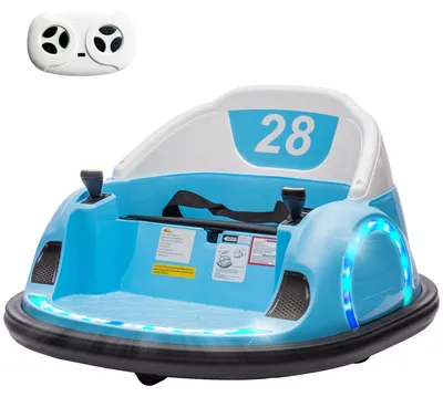 Produktbild von AIYAPLAY 12V Kinder Autoscooter mit 2,4 G Fernbedienung, Elektro Bumper Blau