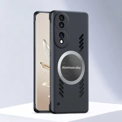 Produktbild von Honor 70 Hülle, Frameless PC Matt Kühlabdeckung Loch Wärmeableitung Schutzhülle für Honor 70 Schwarz