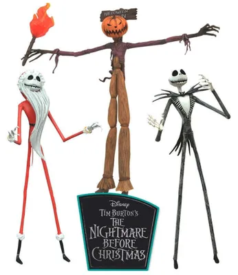 Obrázek produktu pro Sada akčních figurek Nightmare Before Christmas, 18 cm, 3 balení