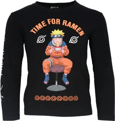 Produktbild von Anime Naruto Shippuden Kinder Jungen Langarmshirt – Schwarz / 116
