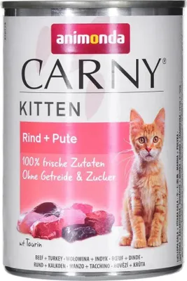 Produktbild von ANIMONDA Carny Kitten Beef Turkey - Nassfutter für Katzen - 400 g