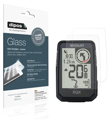 Image de 2x Protection ecrán pour SIGMA ROX 2.0 mat Verre souple Film Protecteur 9H dipos