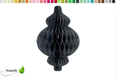 Produktbild von 1 Wabenfigur Laterne 17x25cm, Farbauswahl:schwarz 030