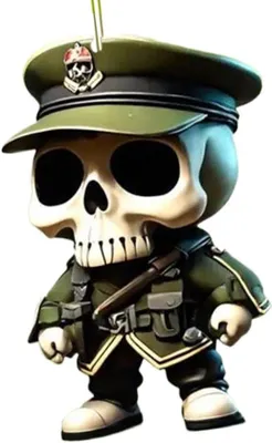 Produktbild von Famanu Autoschmuck Totenkopf - Spiegel Ornament - 8 x 5,5 cm - E