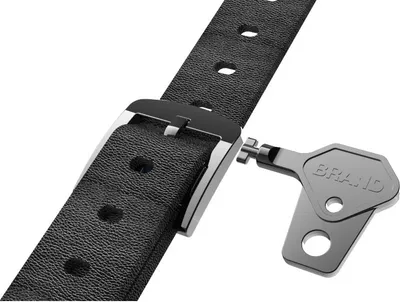 Productafbeelding van Horlogeband voor mensen met dementie, met vergrendelingsfunctie, 22 mm, leder