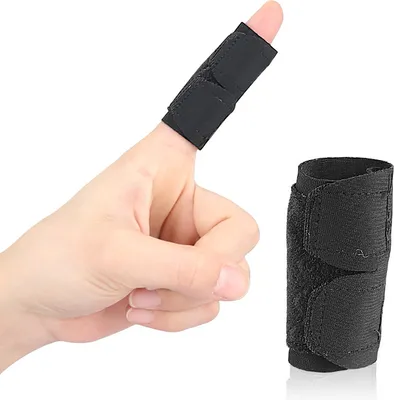 Produktbild von INF Fingerschienen Fingermanschetten Protektoren Schwarz L