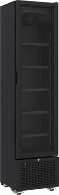 Produktbild von Kühlschrank 1 Glastür Schwarz 221 Liter