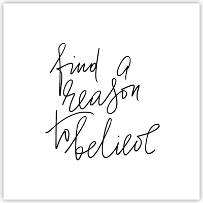 Produktbild von Poster - Poster ohne Rahmen - Manuskript Motto glauben - 40x40 cm - Wand Bild - Wanddeko - Wandbilder - Kunstposter - Wandposter - Bilder - Kunstdruck - Wanddekoration - Wandbild - P2XAC40x40-4355