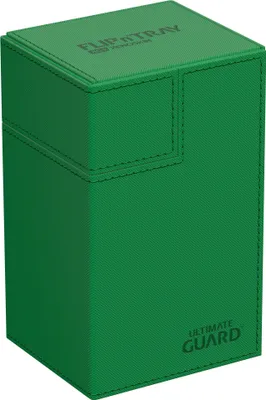 Produktbild von Ultimate Guard Flip`n`Tray 80+ XenoSkin Monocolor Grün