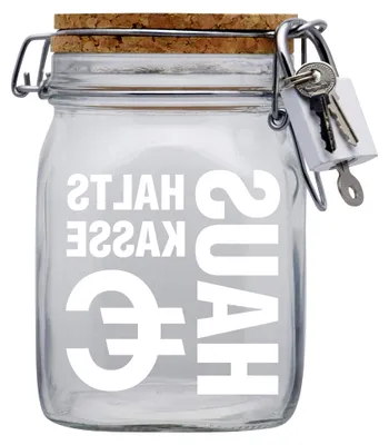 Produktbild von Spardose Haushaltskasse Geld Geschenkidee Transparent L
