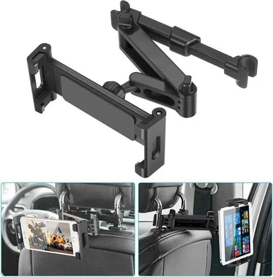 Immagine prodotto di Supporto per tablet da auto, nero/rosso, per sedile posteriore
