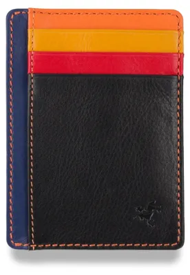 Obrázok produktu pre Pánska peňaženka značky Visconti, vyrobená z prírodnej kože, čierna, s technológiou RFID, rozmer 11x8 cm