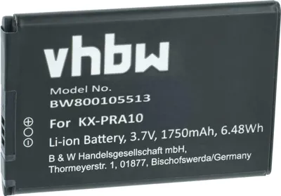 Produktbild von vhbw Akku kompatibel mit Panasonic KX-PRXA10EXW schnurlos Festnetz Telefon (1750 mAh, 3,7 V, Li-Ion)