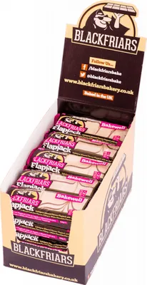 Produktbild von Blackfriars Flapjacks (25x110g) Bakewell - Riegel - Energie-Riegel